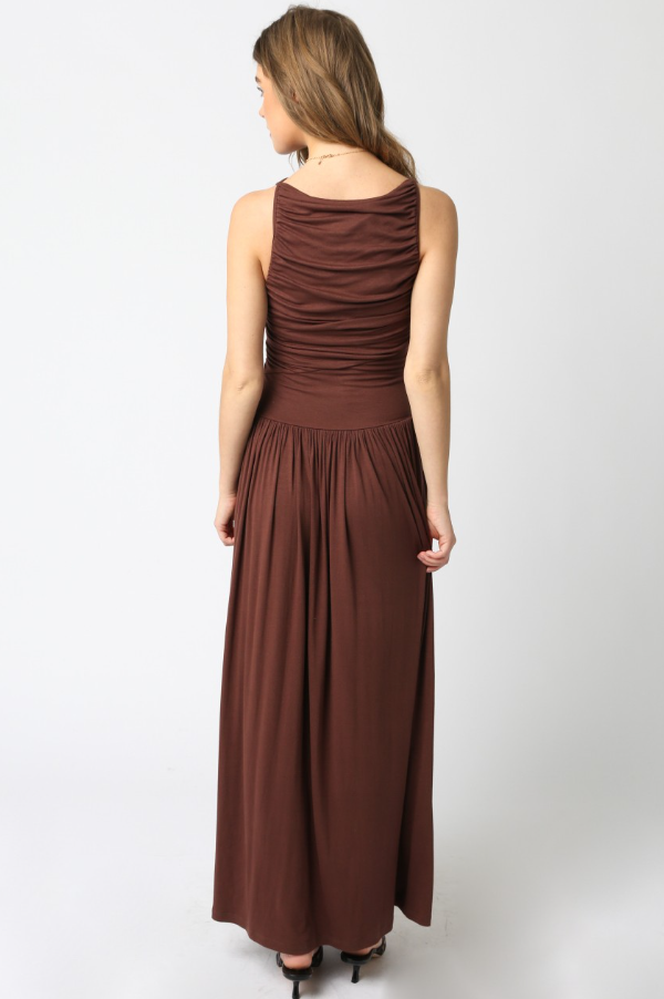 Leni Maxi Dress - Brown