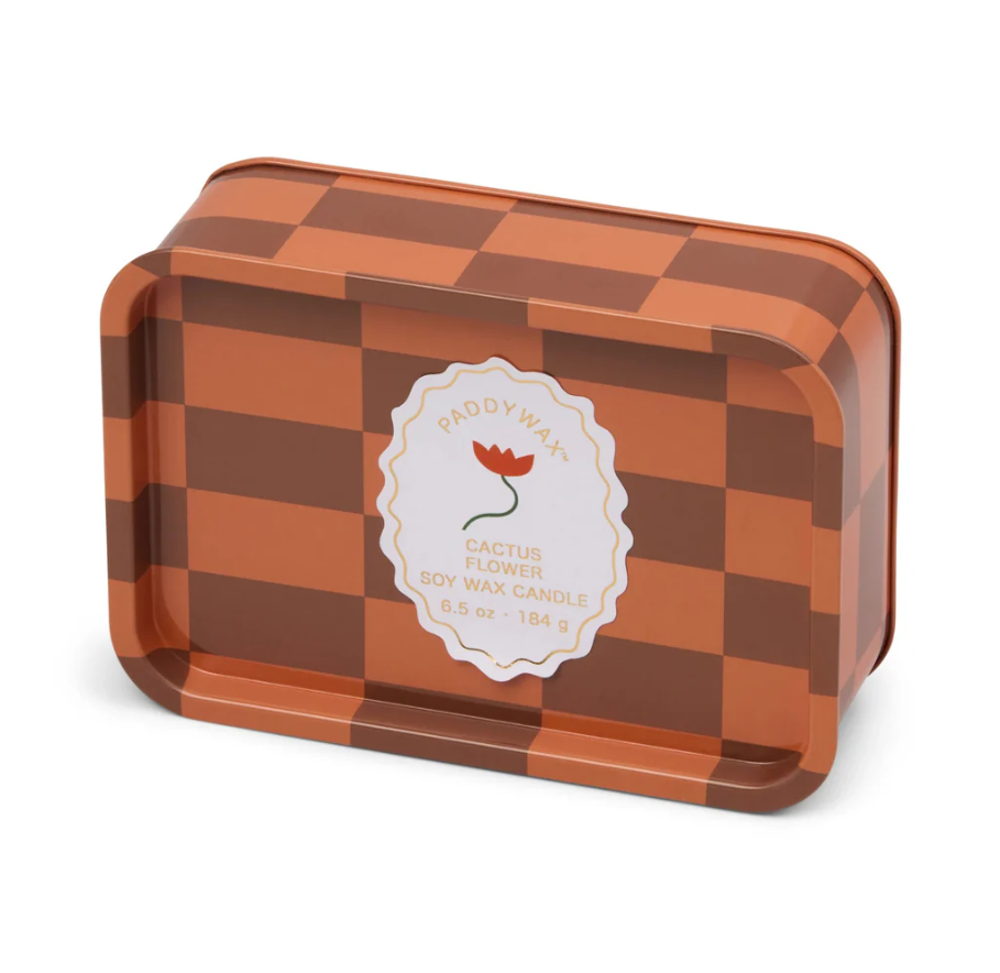 Dopo 6.5oz Printed Tin Candle - Cactus Candle