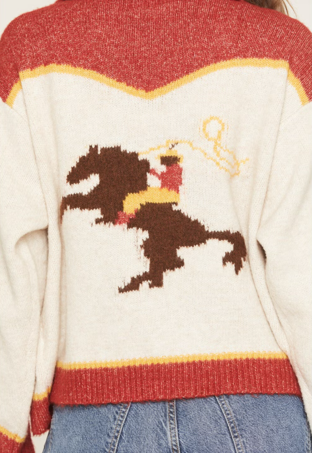 Rodeo Cowboy Zip Sweater
