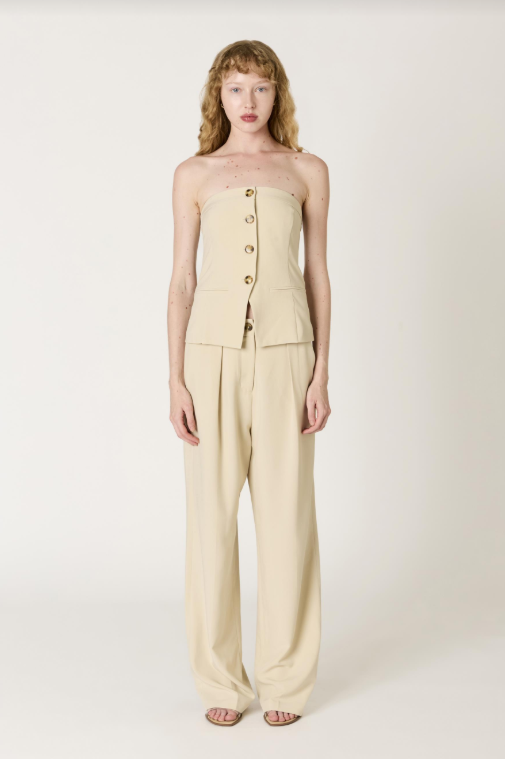 Grainge Strapless Top - Sand