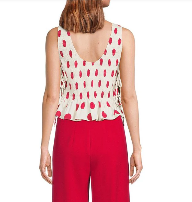 Maeve Polka Dot Top