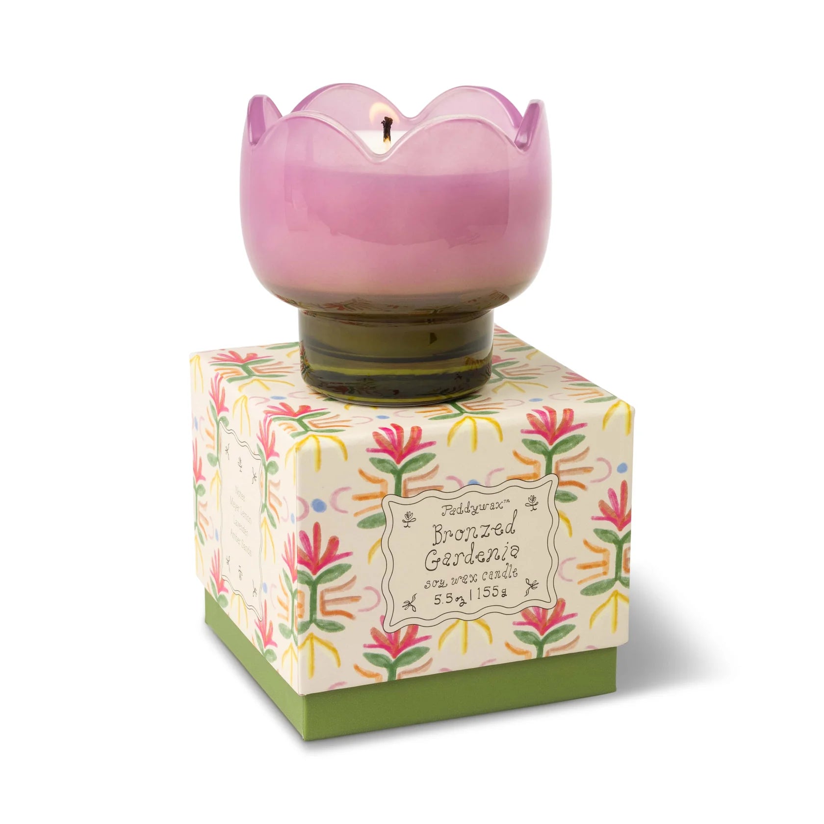Tulip 5.5oz Milky Glass - Bronzed Gardenia