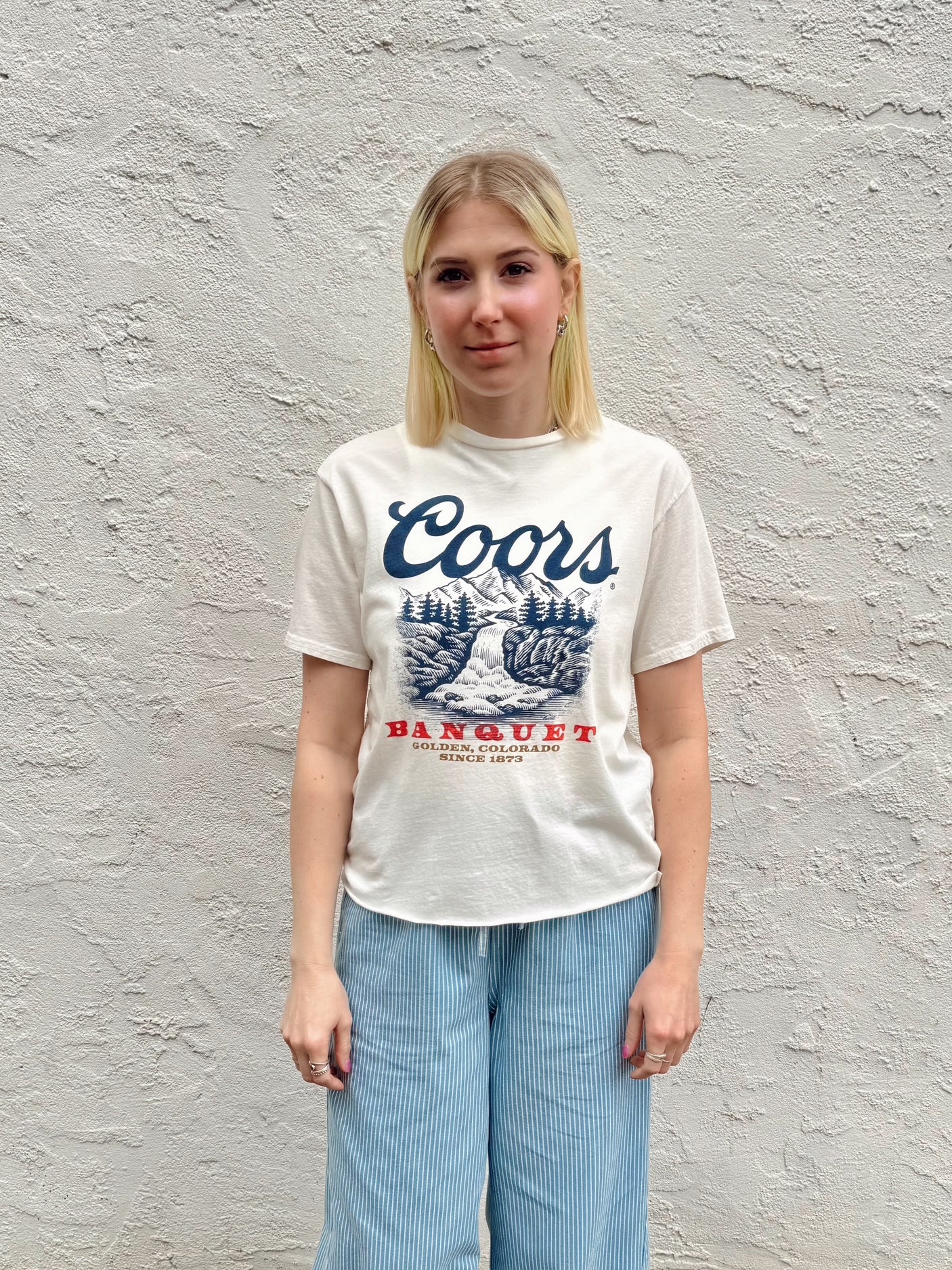 White Coors Graphic Tee - Downerss