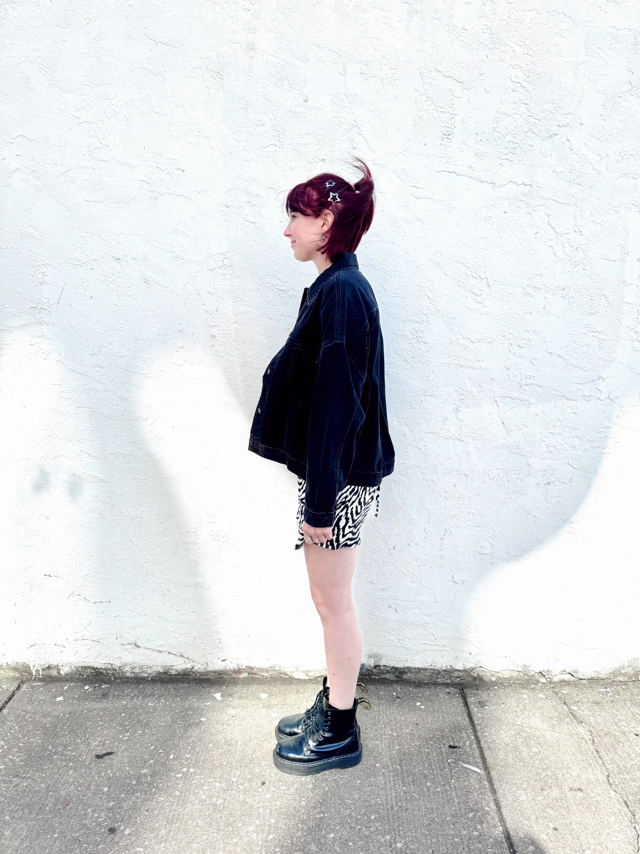 Oversized Utility Pocket Denim Jacket