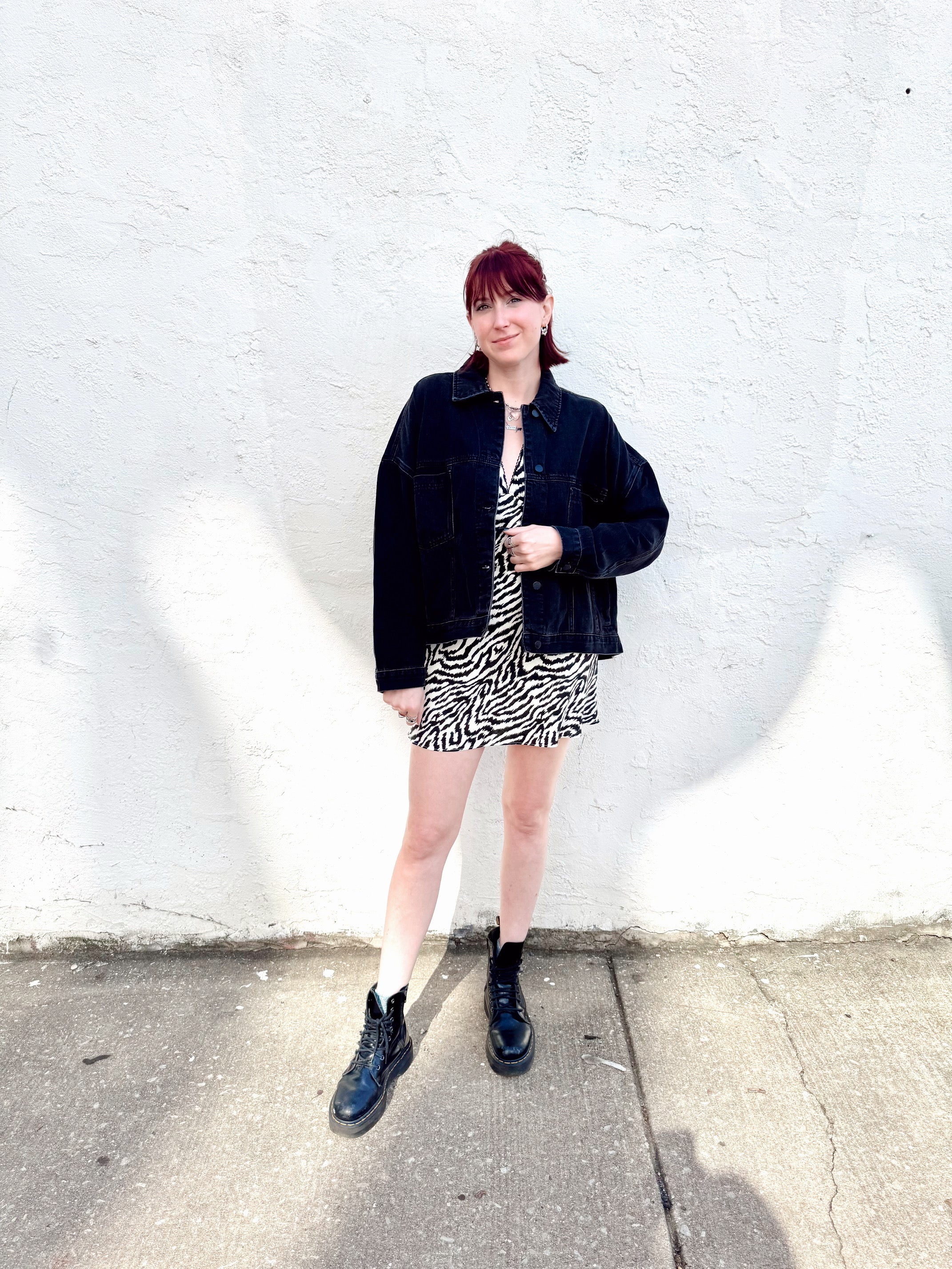 Oversized Utility Pocket Denim Jacket