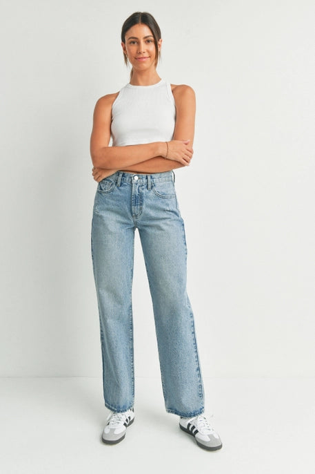 Relaxed Straight - Medium Denim - Downerss