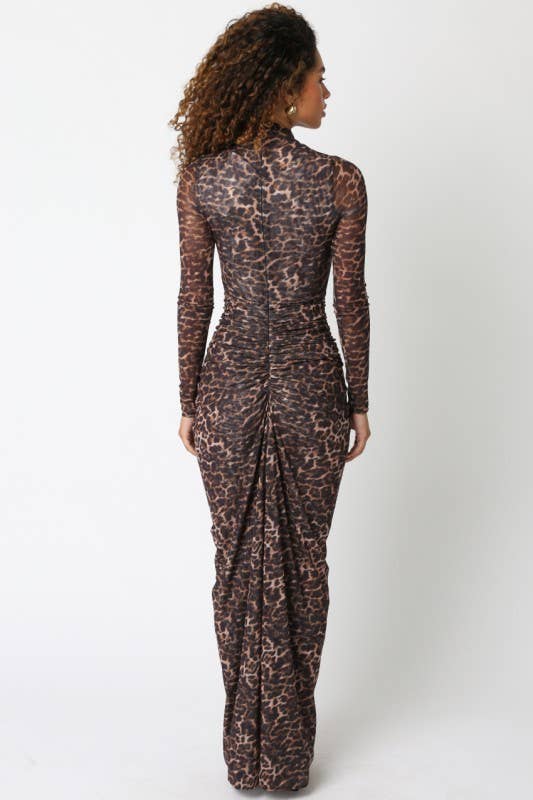 Tara Leopard Maxi Dress