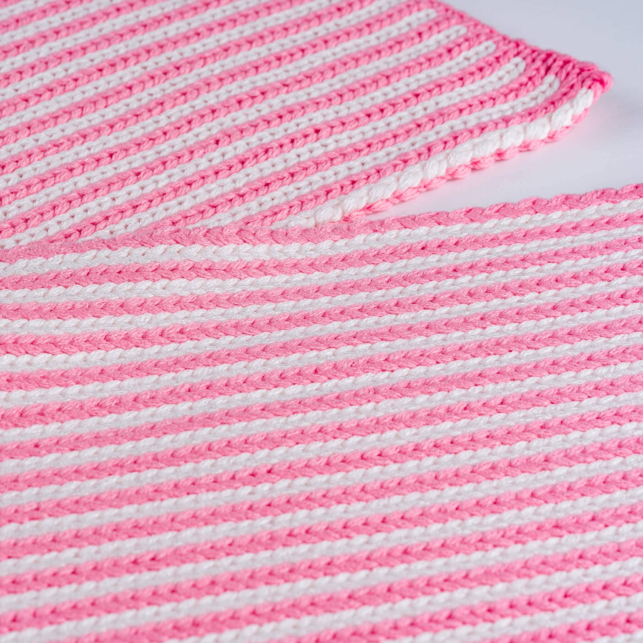 VERLOOP | knits - Pinstripe Big Scarf: Pink White