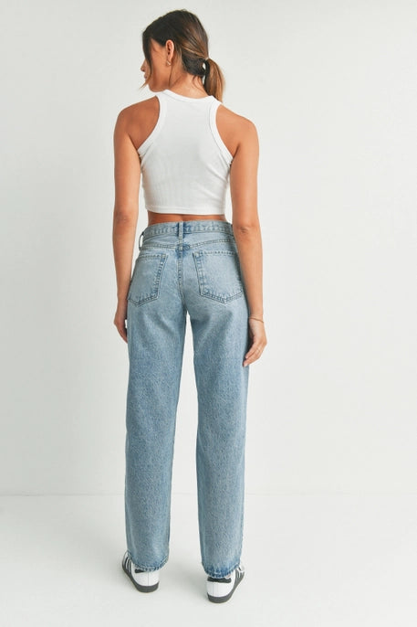 Relaxed Straight - Medium Denim - Downerss