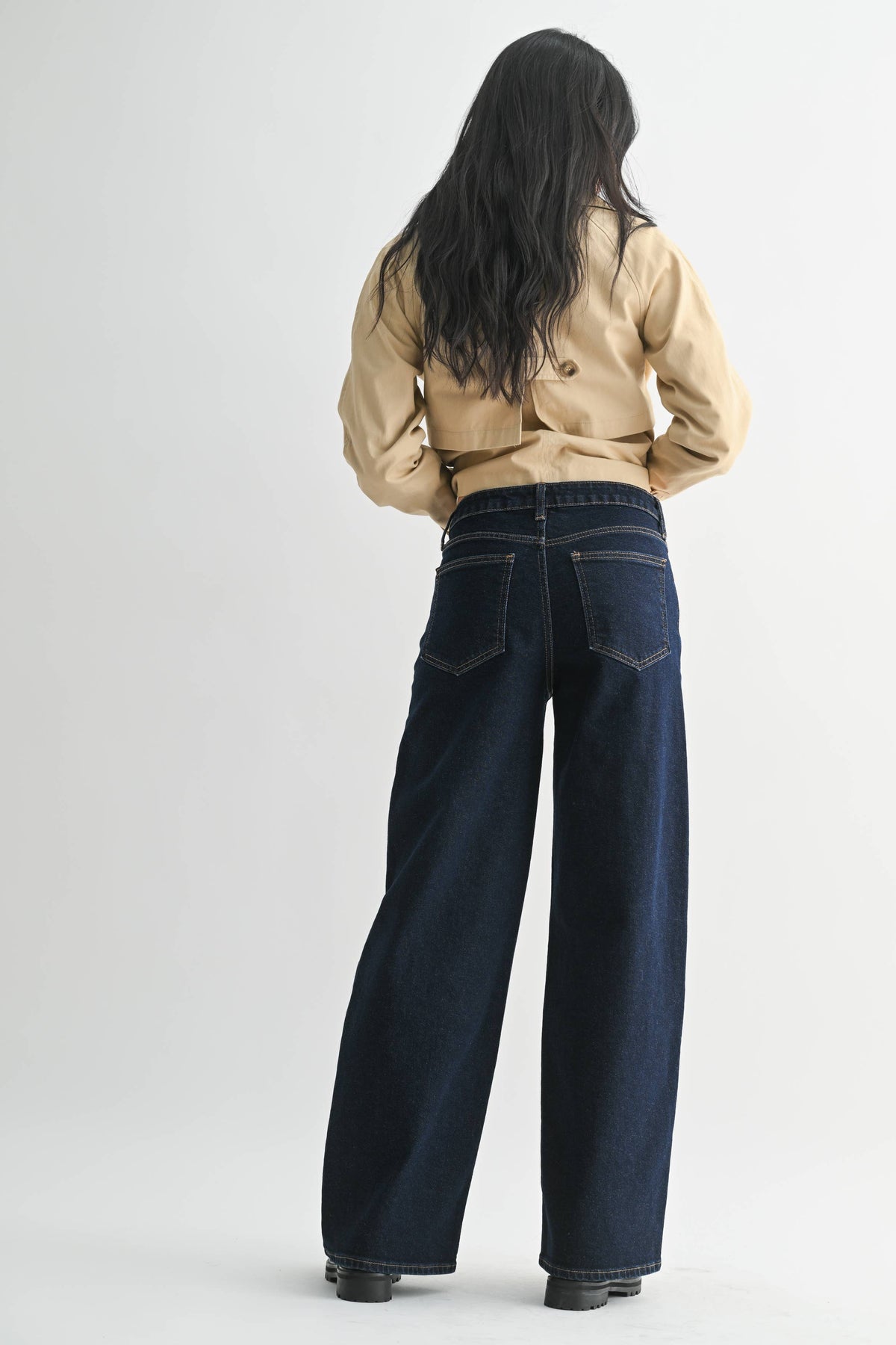 High Rise Full Length Straight - SUPER DARK