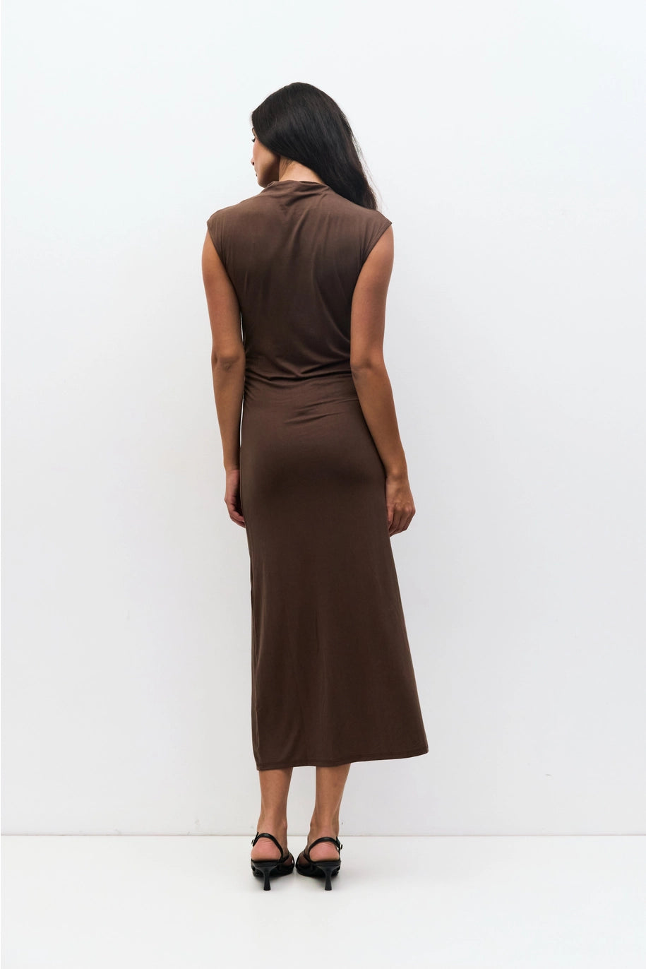 Felicia Cowl Mock Neck Dress