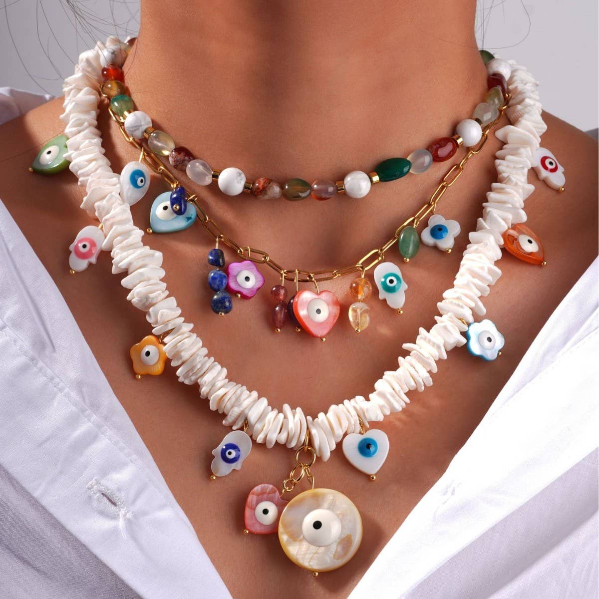Puka Charm Necklace