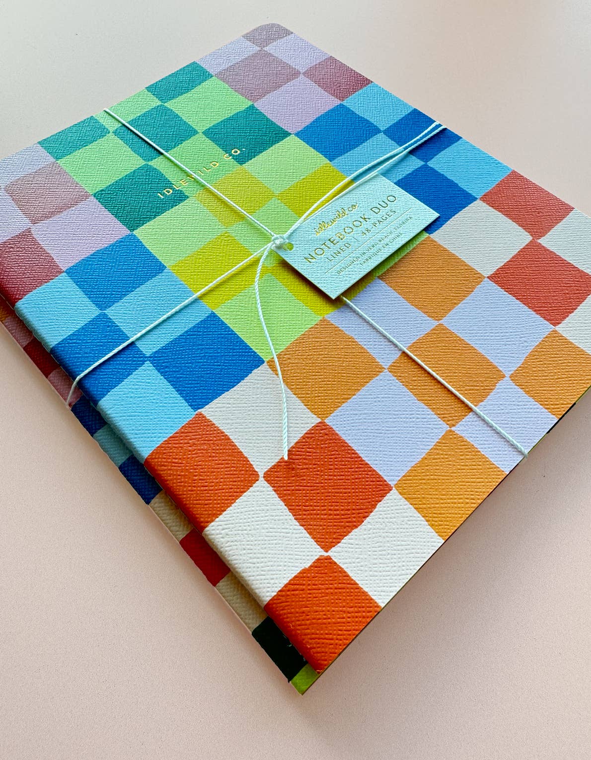 Idlewild Co. - Rainbow Check Notebook Duo - Downerss