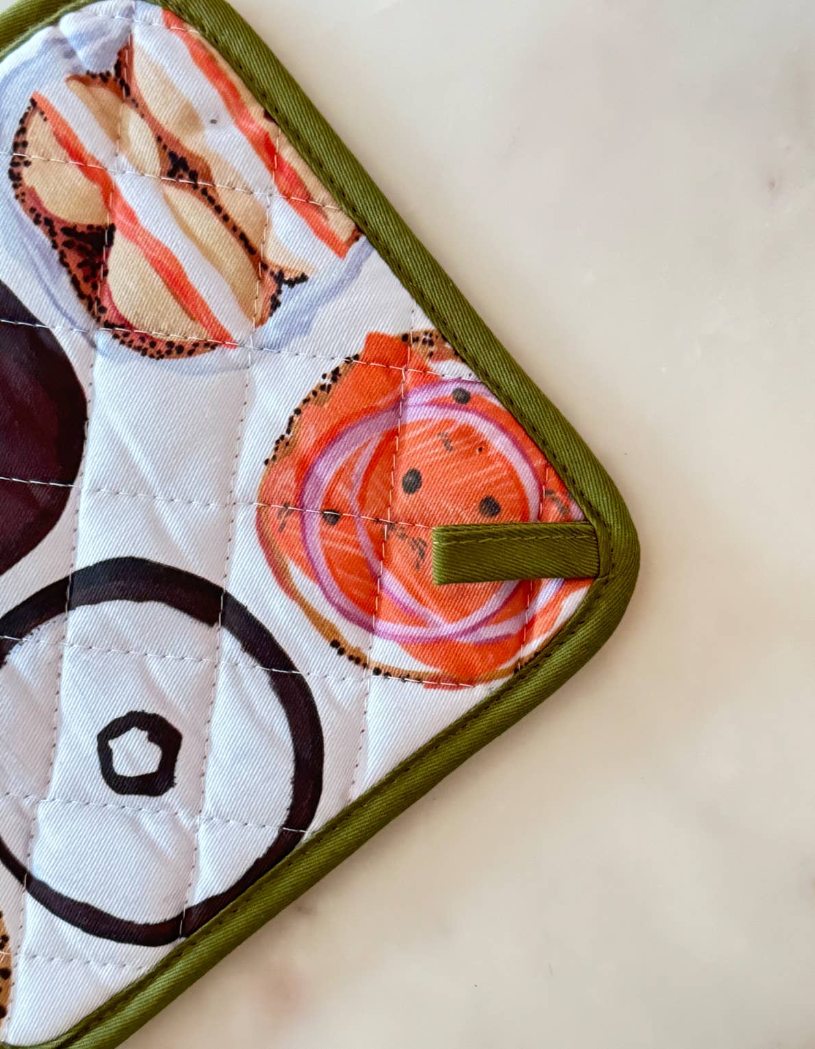 Bagel Oven Mitt + Pot Holder Set - Downerss