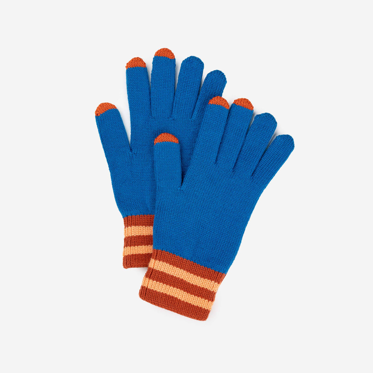 Sport Cuff Touchscreen Gloves: Cobalt