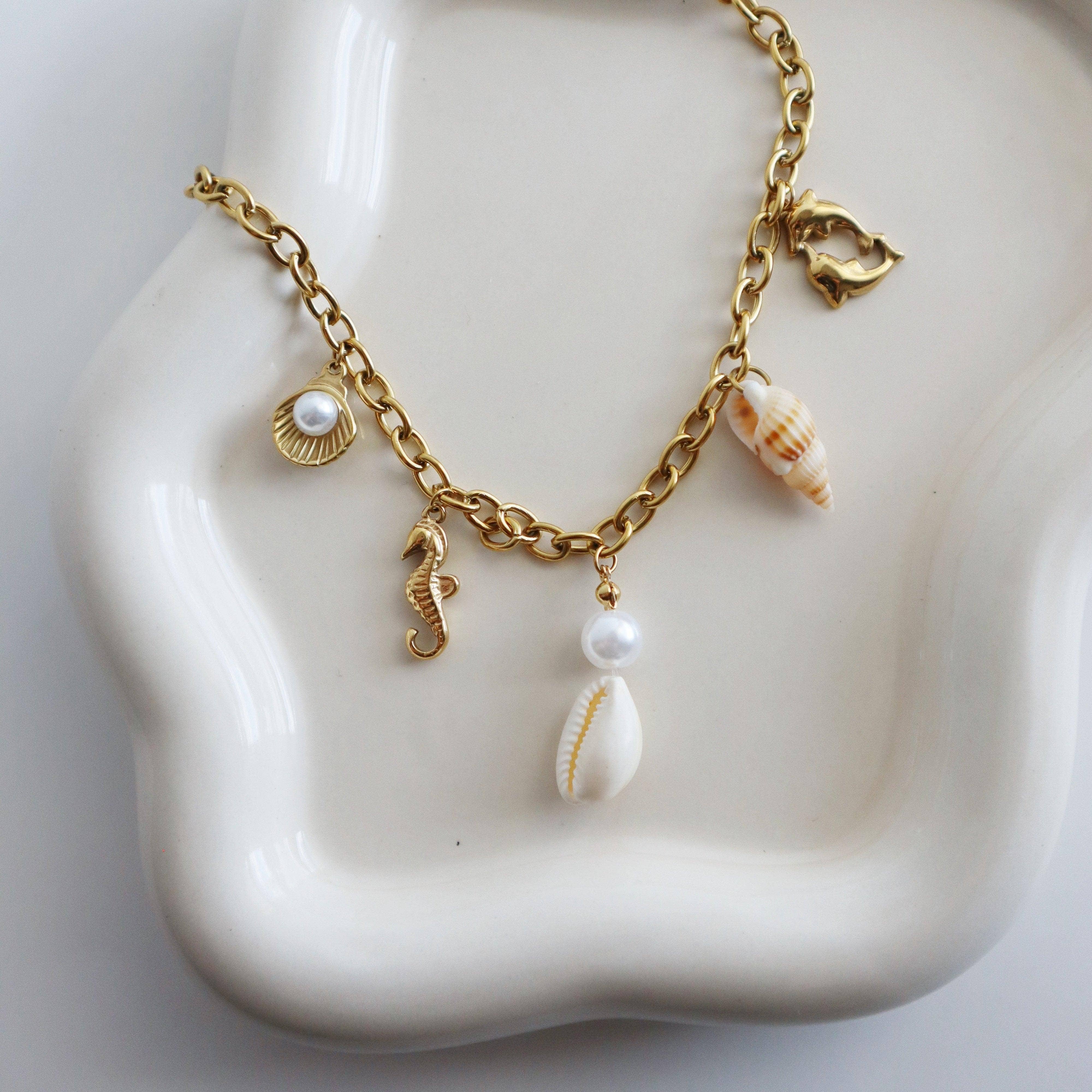 Coastal Beach Charm Necklace