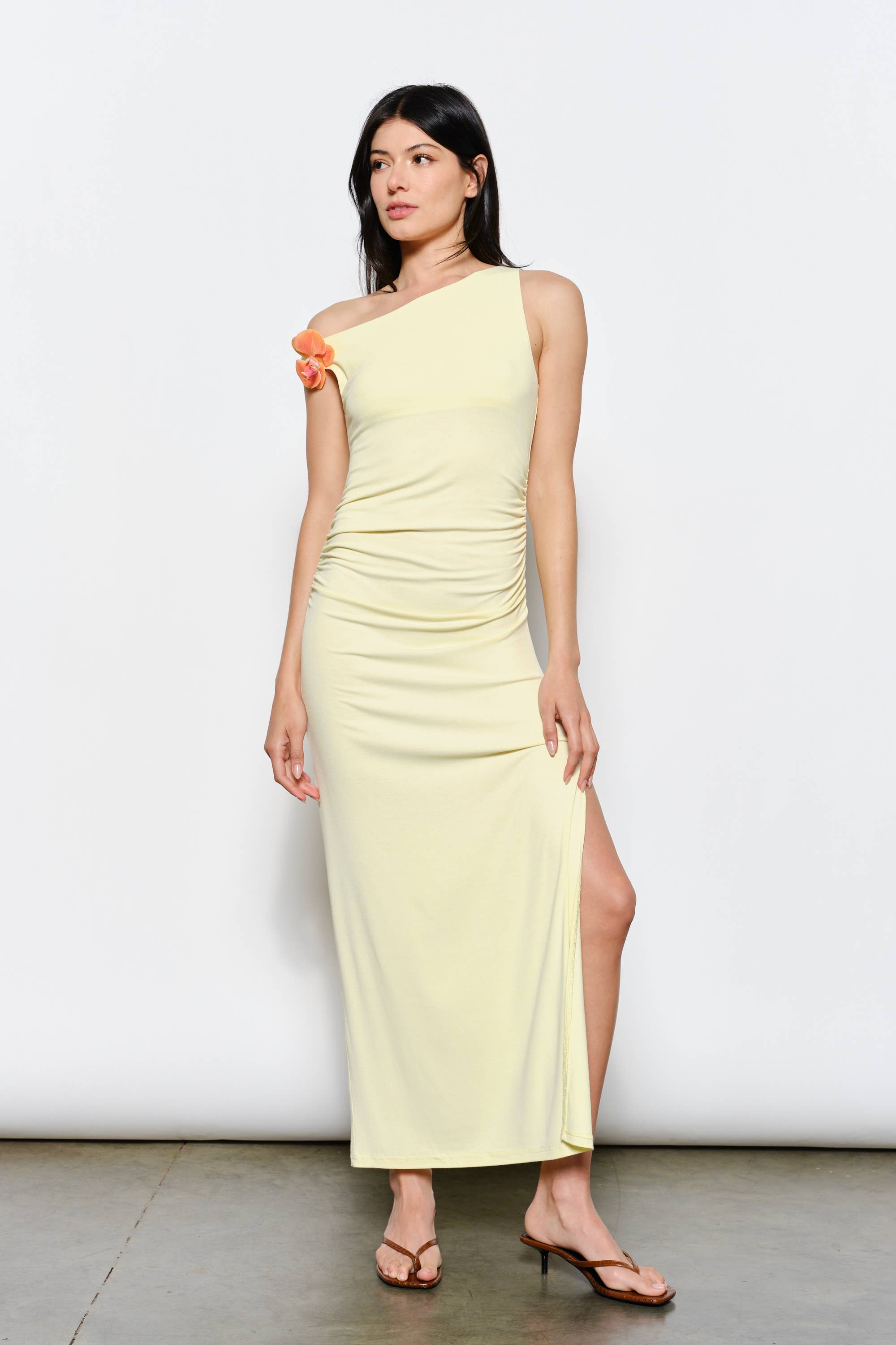 Olivia Orchid Off The Shoulder Dress