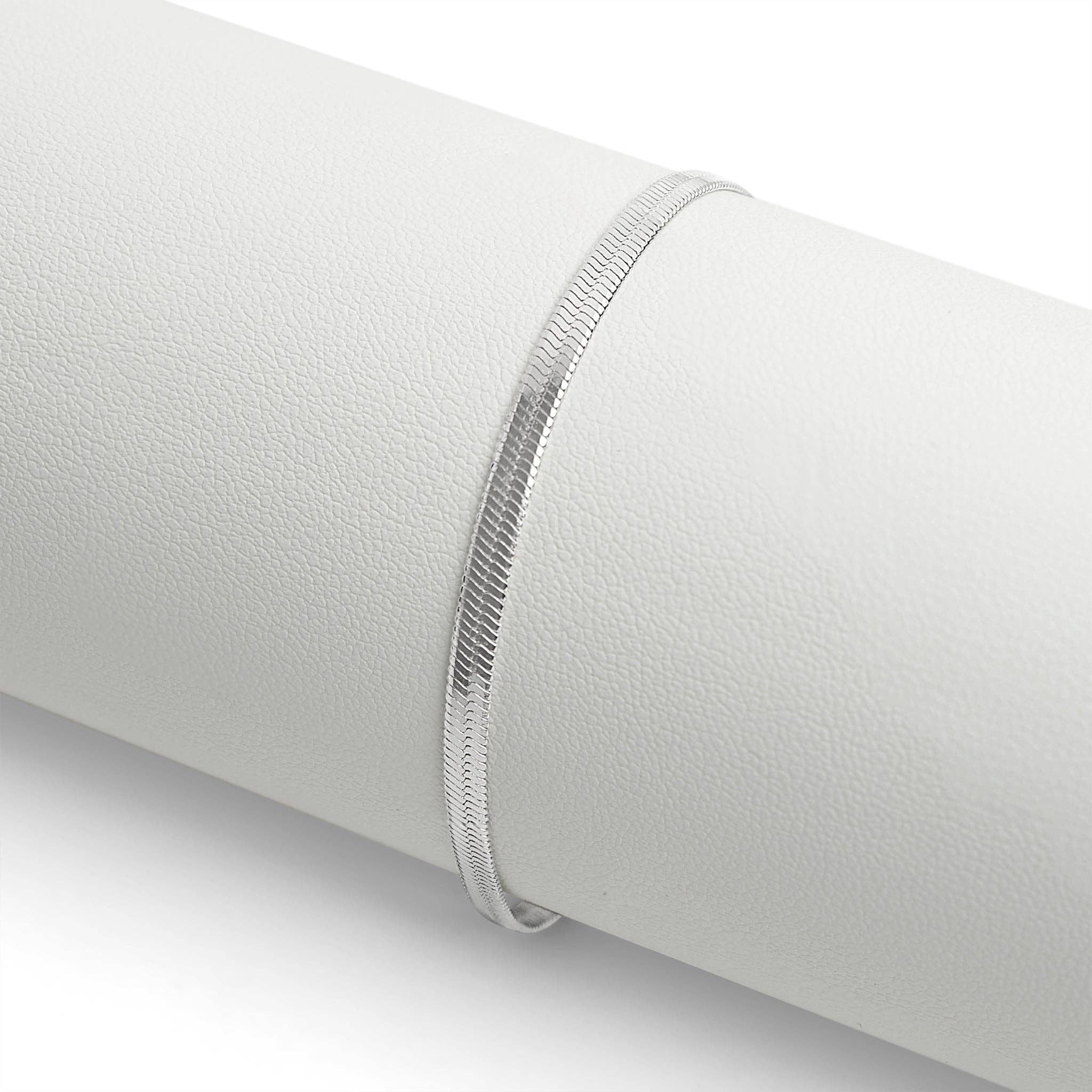 Stainless Steel Herringbone Chain Bracelet