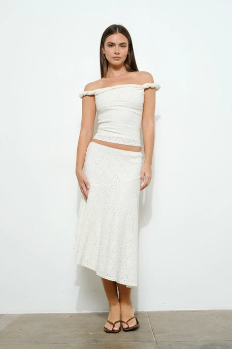 Twist Off Shoulder Top - Downerss