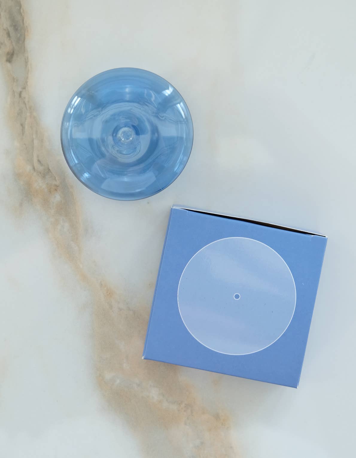 Glass Bubble Incense Holder - Blue Moon