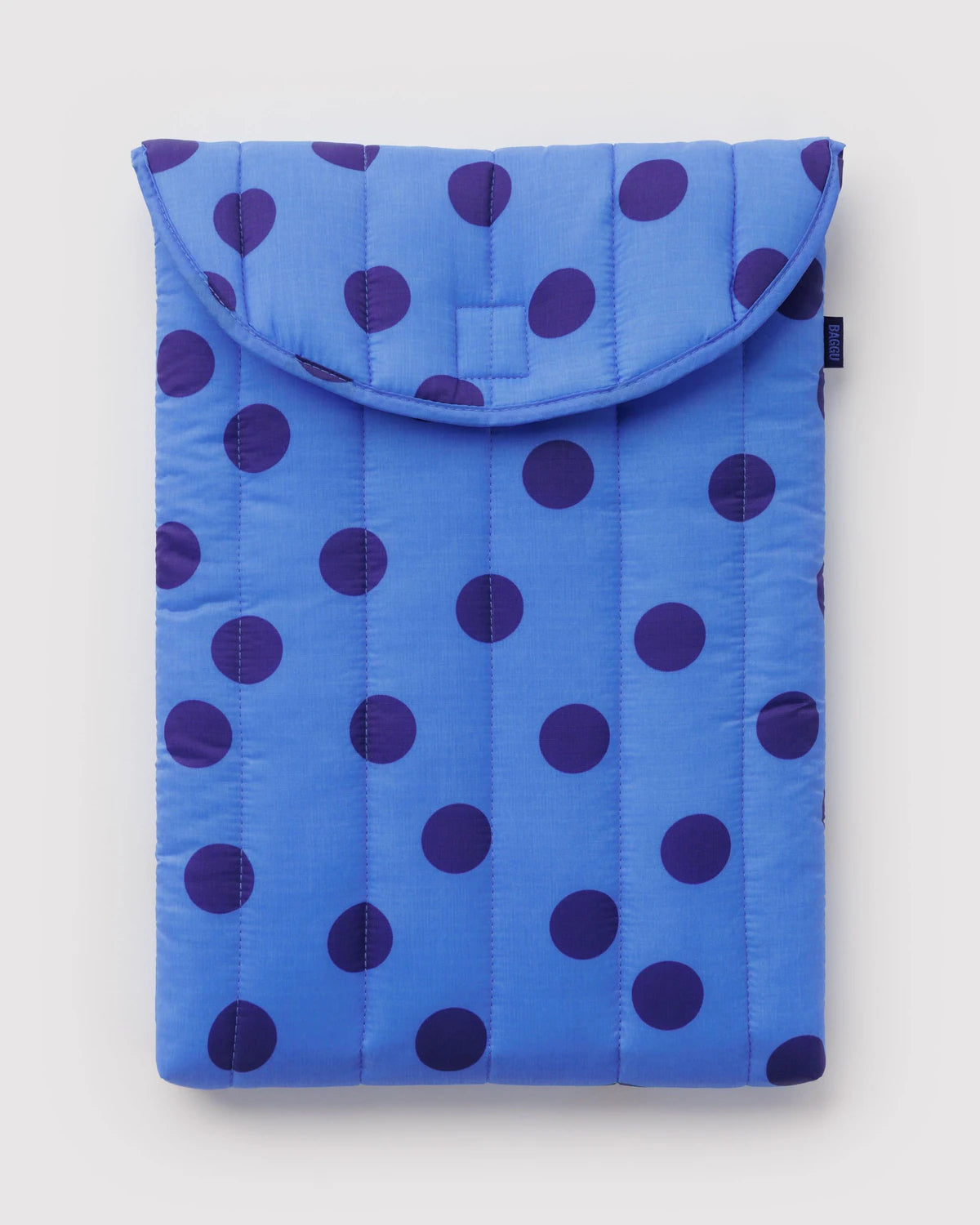 Puffy Laptop Sleeve 16" -Blue Polka Dot