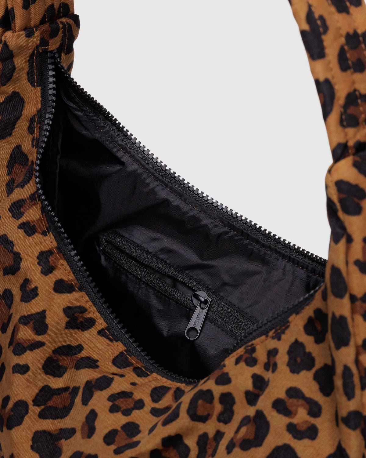 Nylon Shoulder Bag - Leopard