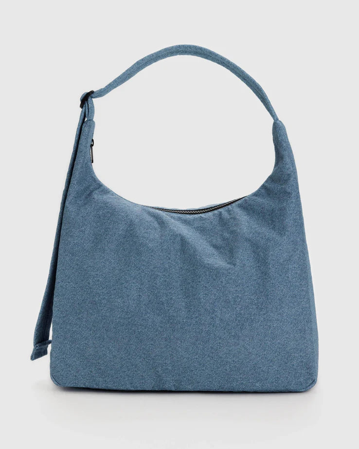 Big Nylon Shoulder Bag - Digital Denim