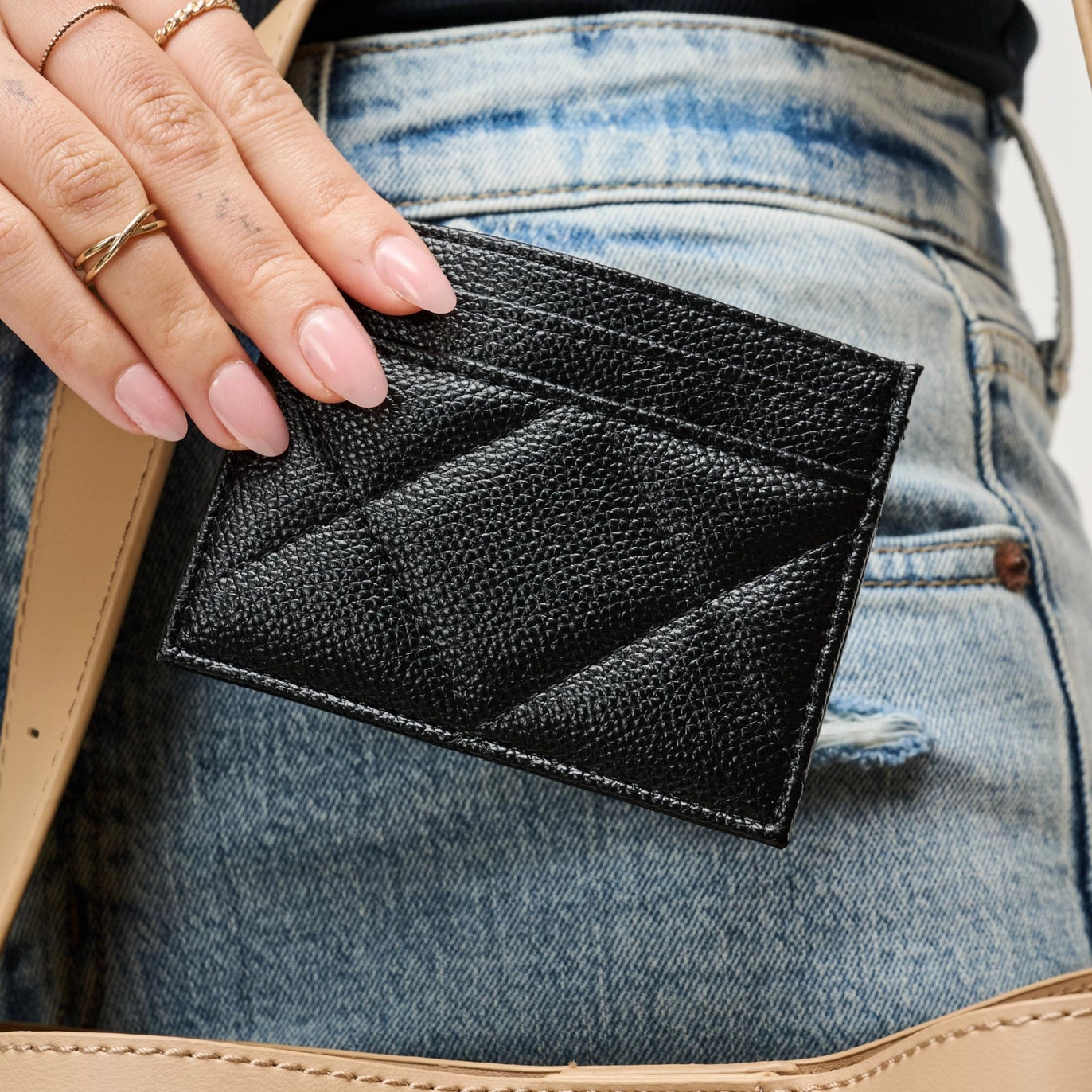 Lainey Card Holder - Black