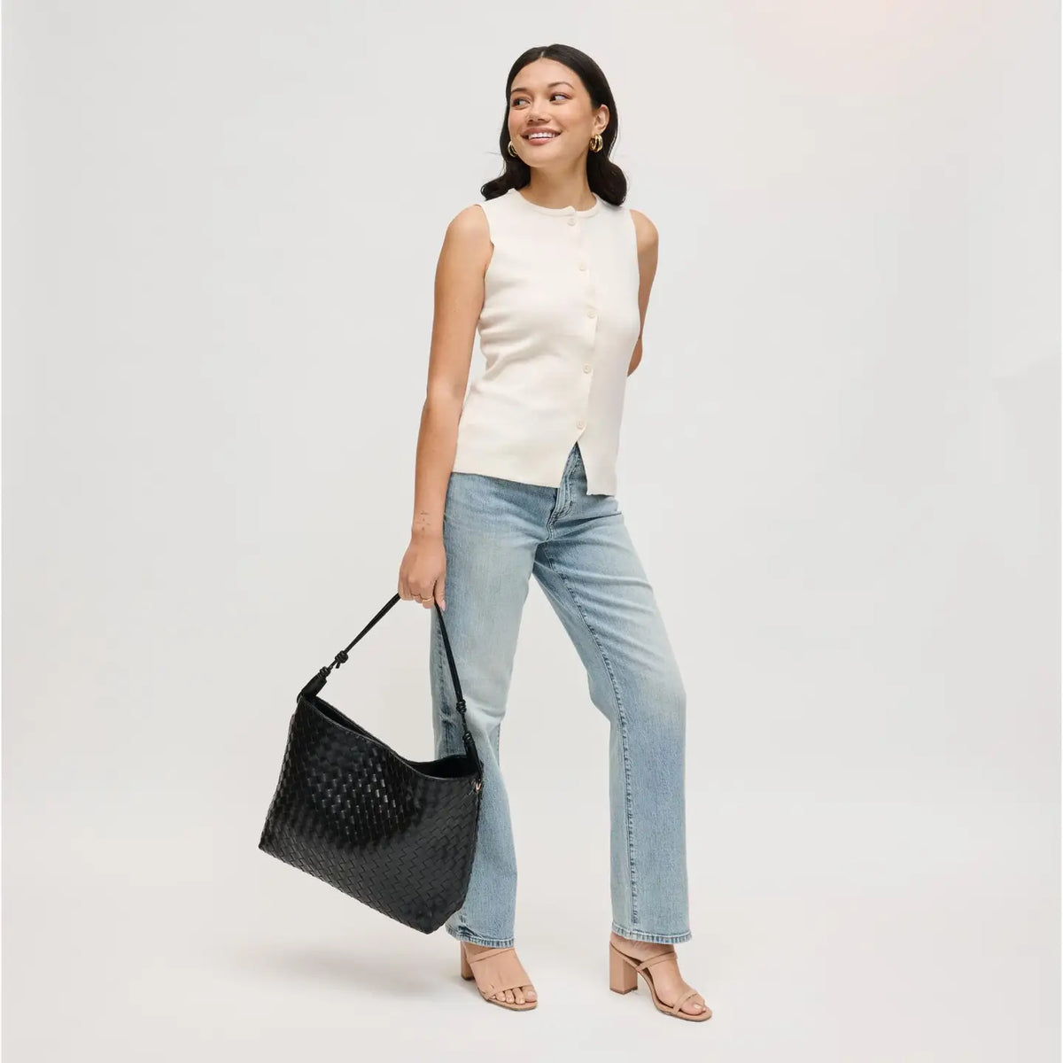 Theo Woven Hobo Bag