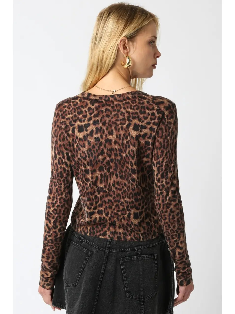 Christine Leopard Cardigan