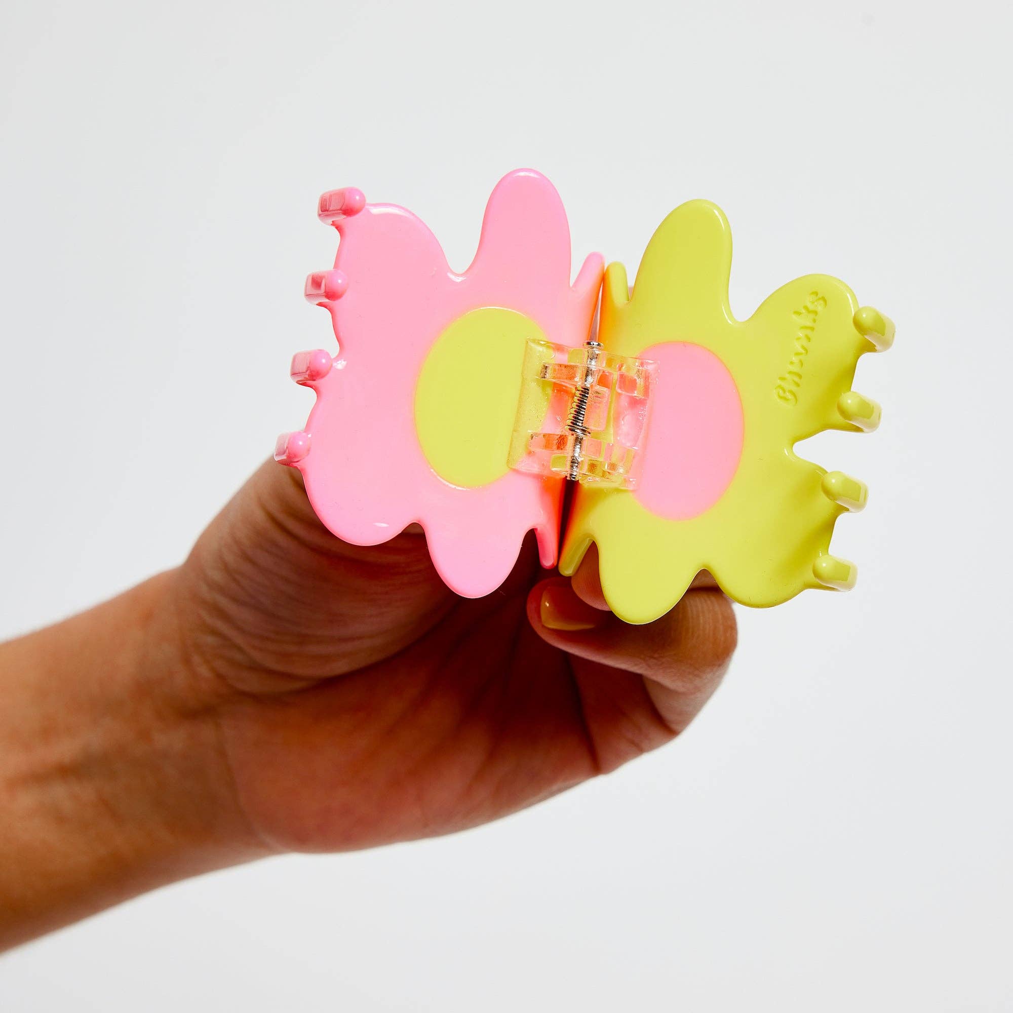 Flower Claw in Yellow + Pink - Downerss