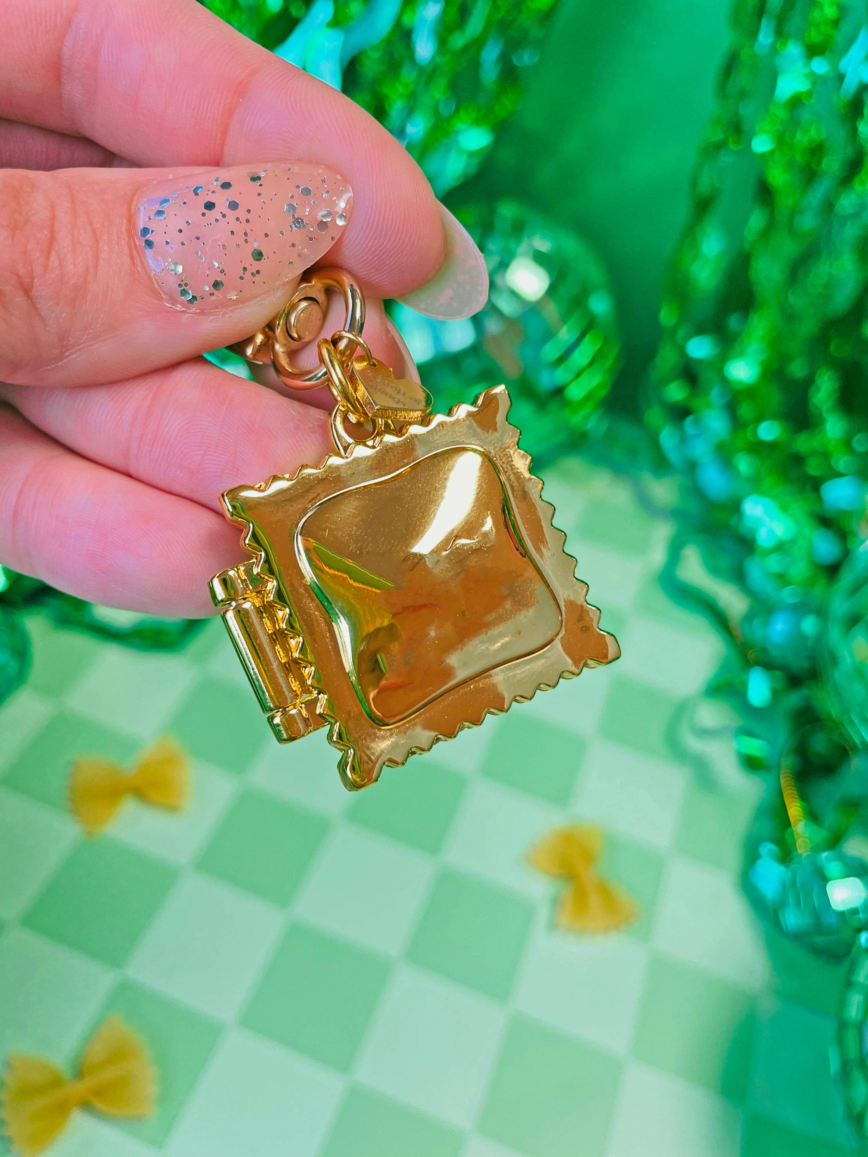 A Shop of Things - Ravioli Locket Keychain