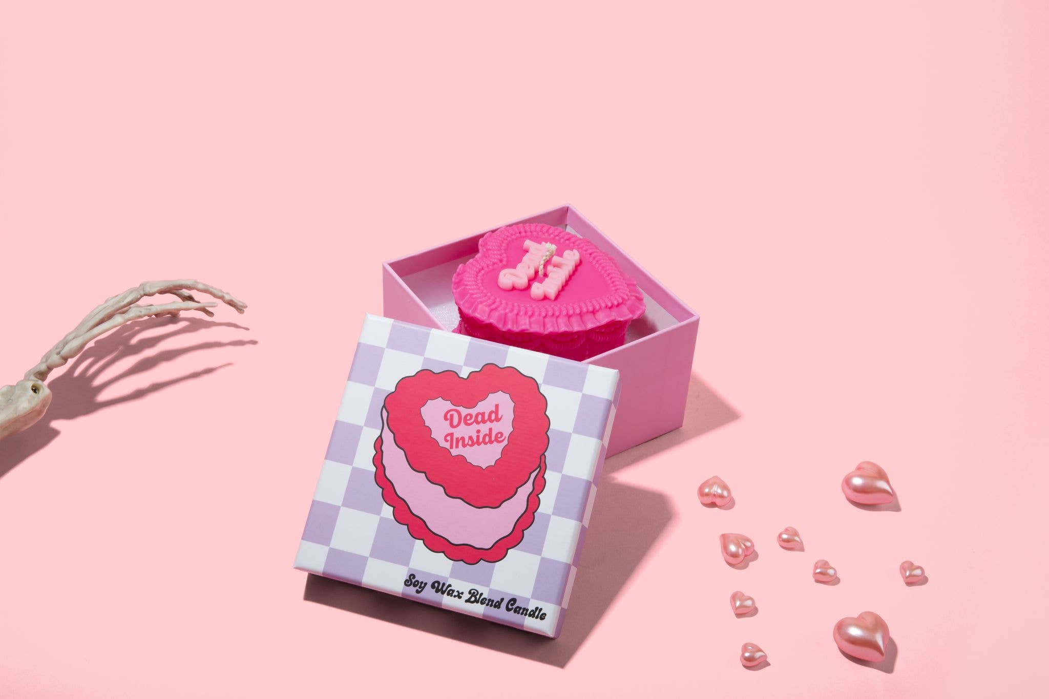 Dead Inside Heart Candle - Downerss