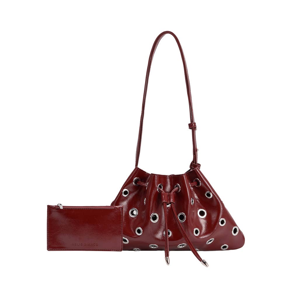 Paloma Burgundy Recycled Vegan Shoulder Bag