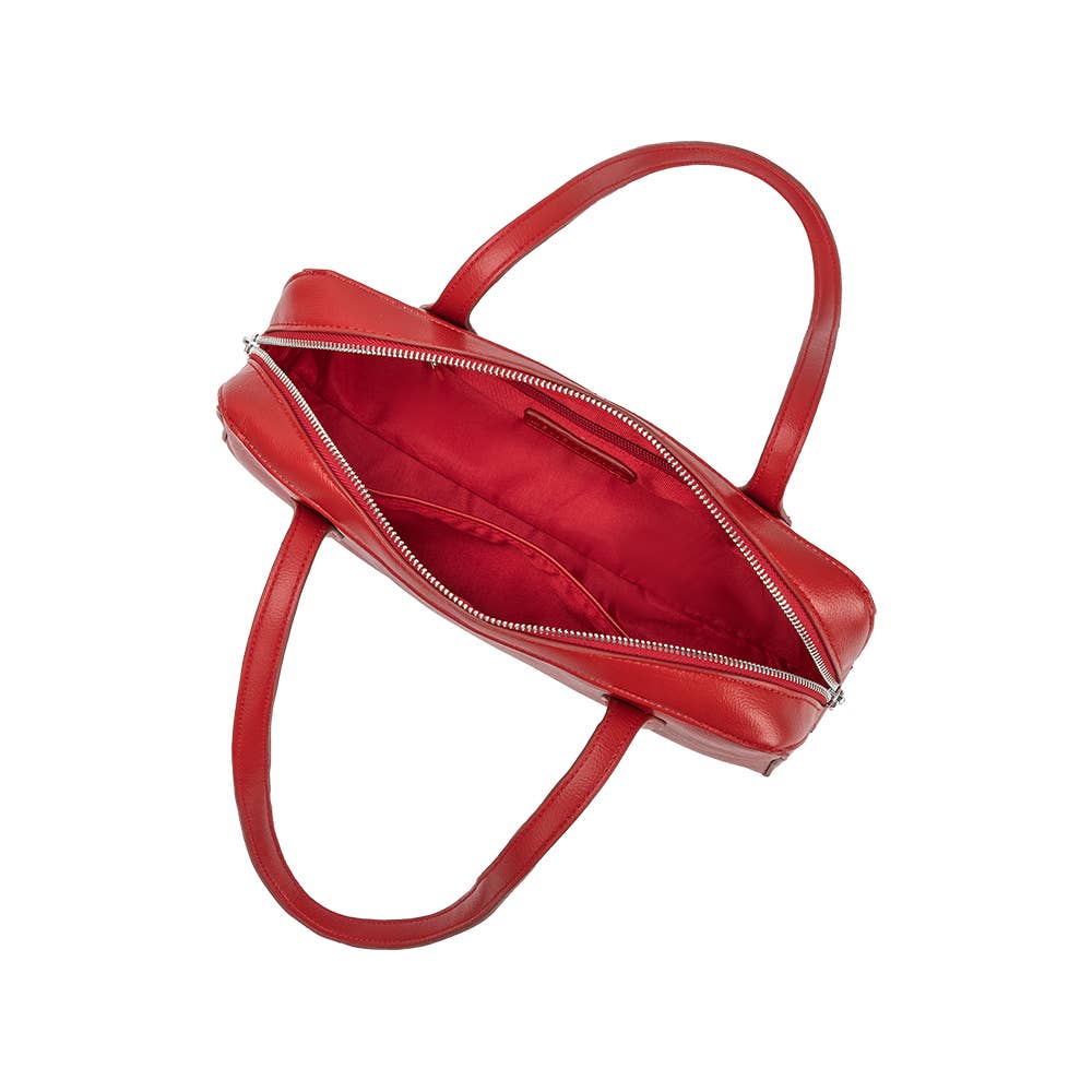 Serafina Red Recycled Vegan Shoulder Bag