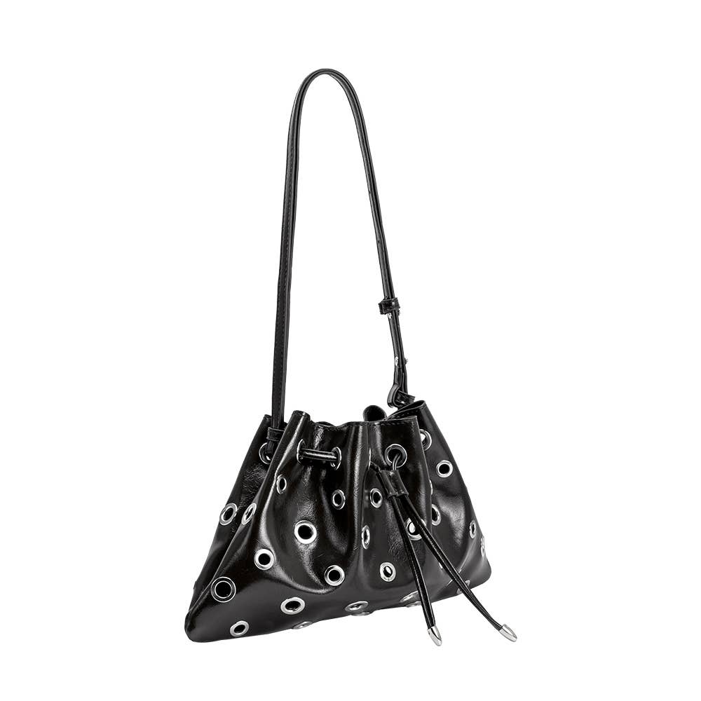 Paloma Black Recycled Vegan Shoulder Bag