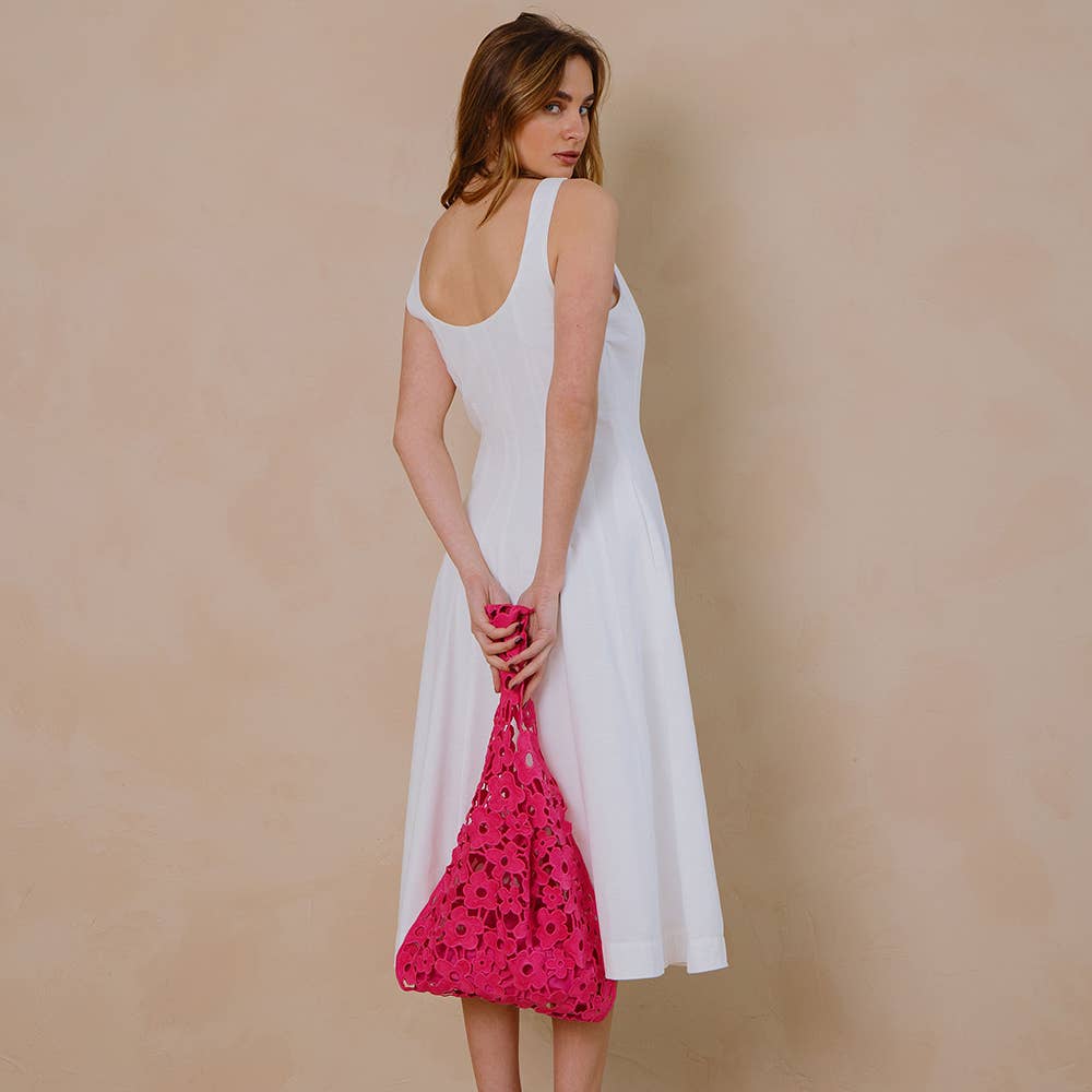Aster Watermelon Floral Shoulder Bag