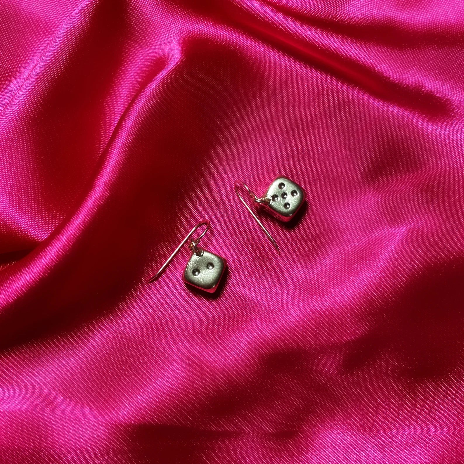 Dice Earrings - Gold