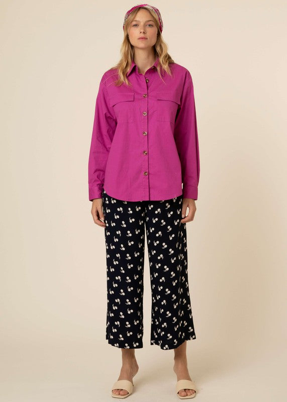FRNCH Deep Magenta Blouse - Downerss