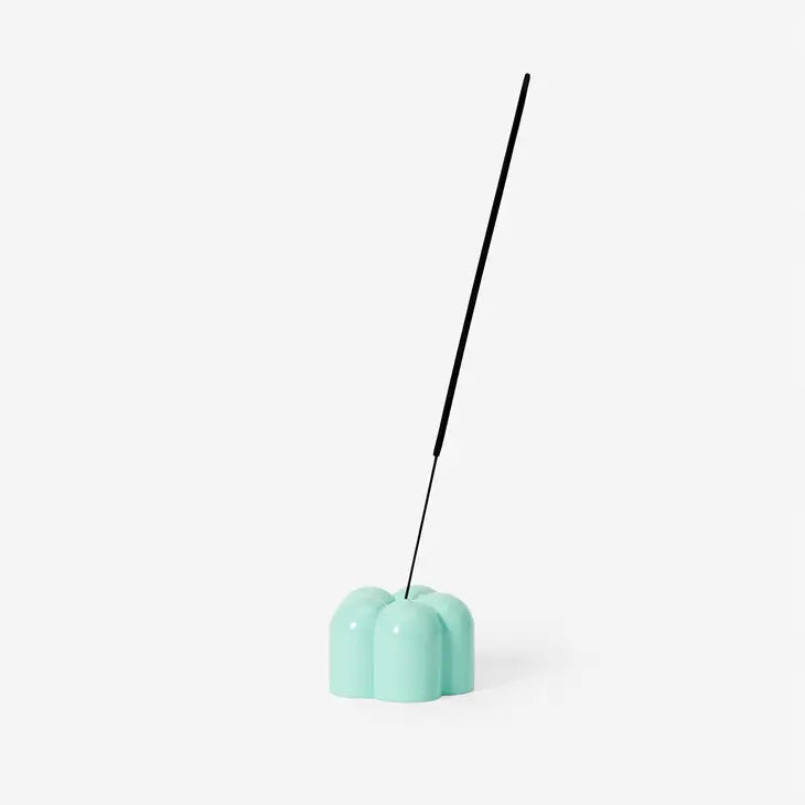 Poppy Incense/Candle Holder - Blue