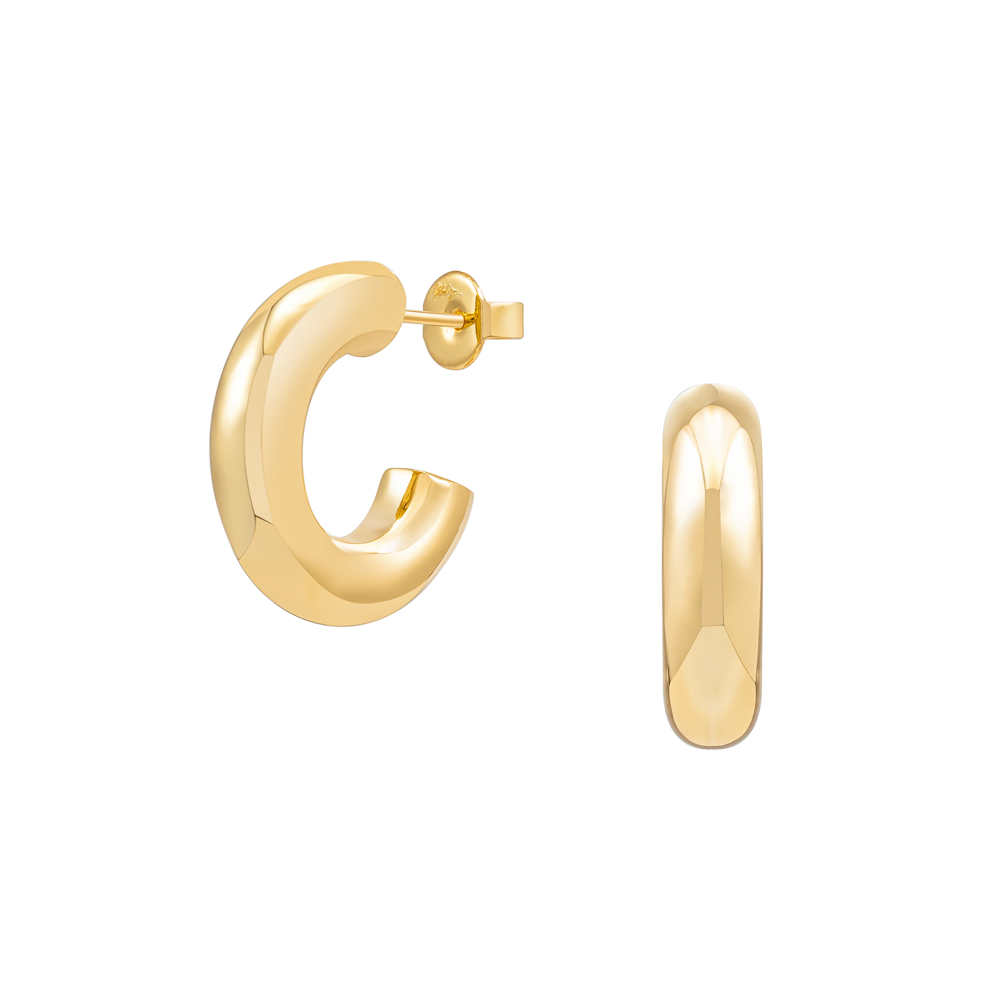 Cenie Mini Tube Hoops Gold