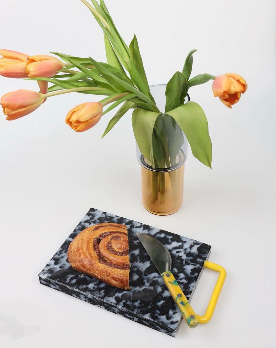 SMALL CUTTING BOARD - BLACK/WHITE - Downerss