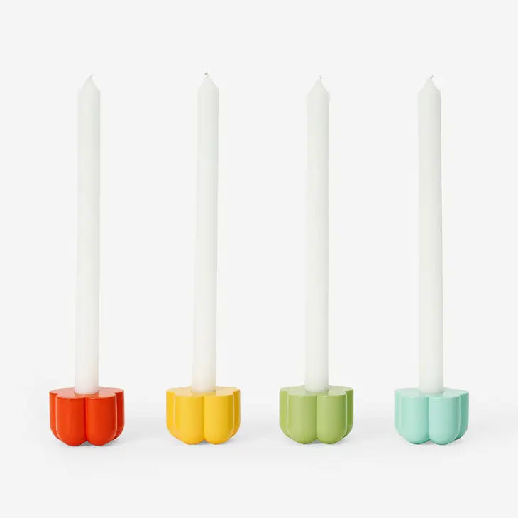 Poppy Incense/Candle Holder - Coral