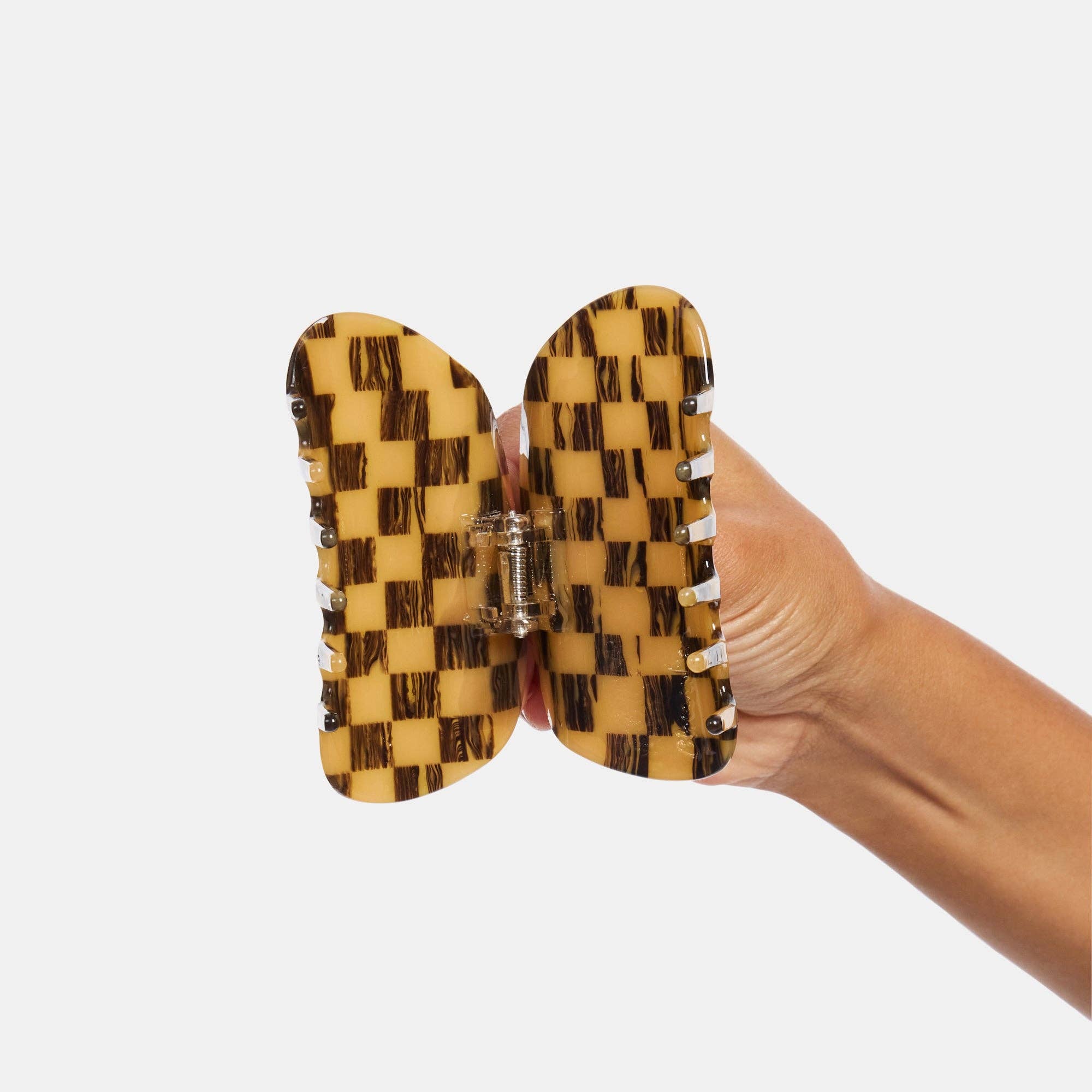 Checker Claw in Mocha 