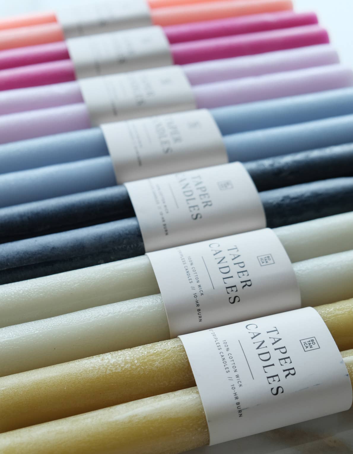 Taper Candle Pair - Martini Olive