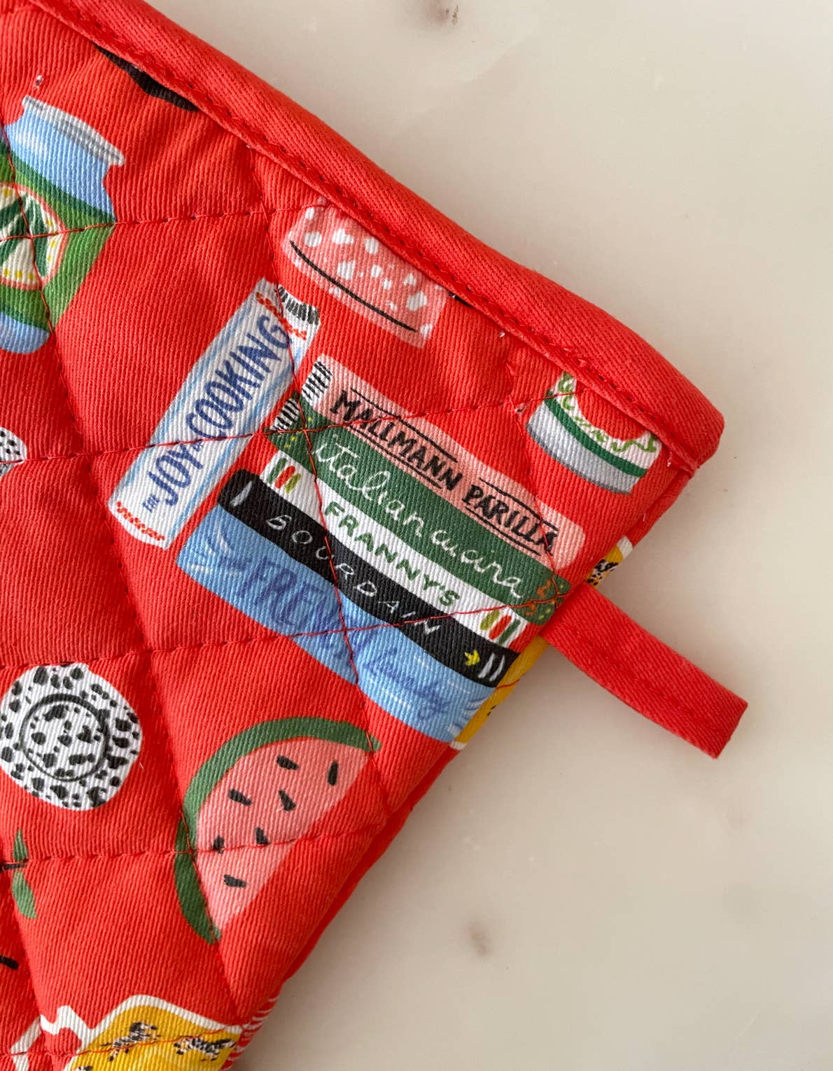 Kitchen Shelf Cotton Oven Mitt + Pot Holder Set