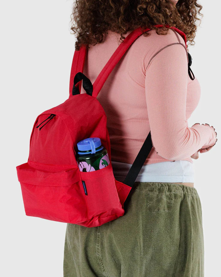 Medium Nylon Backpack - Candy Apple