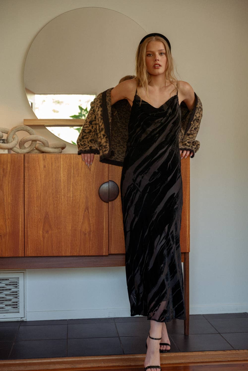 Velvet Textured Maxi Dress