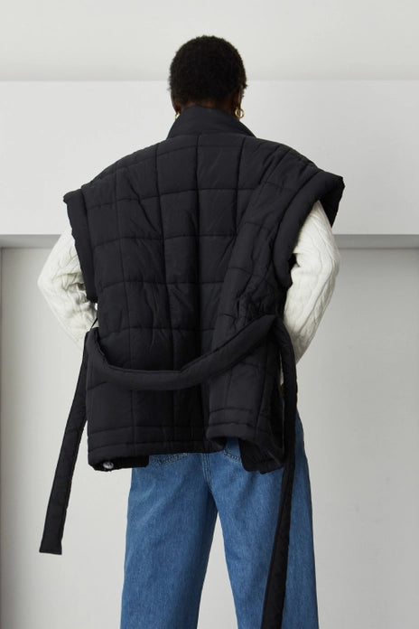 Lauren Black Puffer Vest