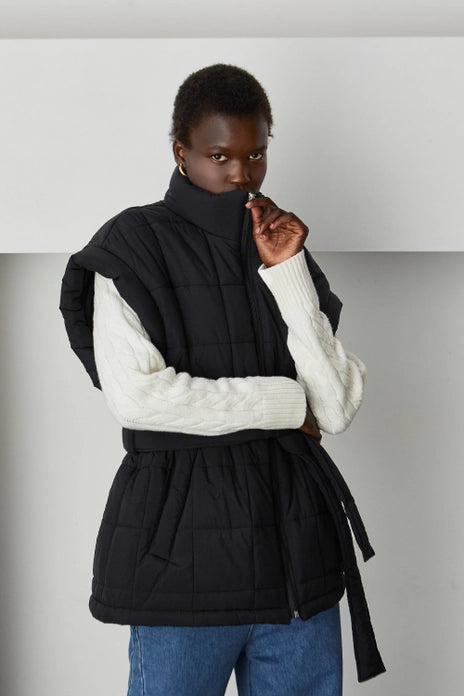 Lauren Black Puffer Vest